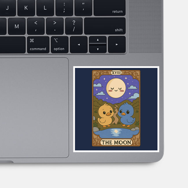 Duck Tarot The Moon-None-Glossy-Sticker-Loobs