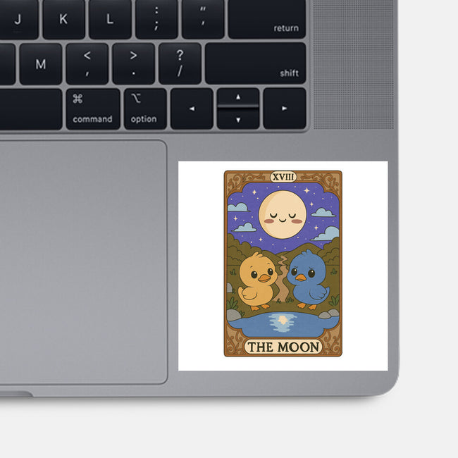 Duck Tarot The Moon-None-Glossy-Sticker-Loobs