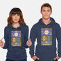 Duck Tarot The Moon-Unisex-Pullover-Sweatshirt-Loobs
