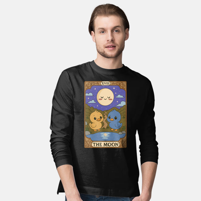 Duck Tarot The Moon-Mens-Long Sleeved-Tee-Loobs