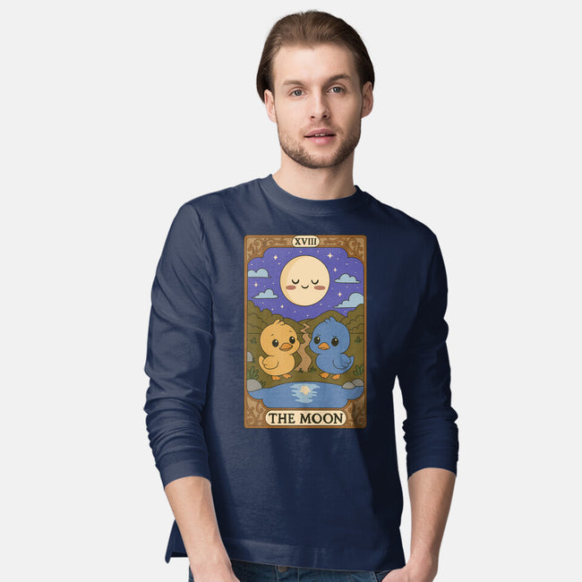 Duck Tarot The Moon-Mens-Long Sleeved-Tee-Loobs