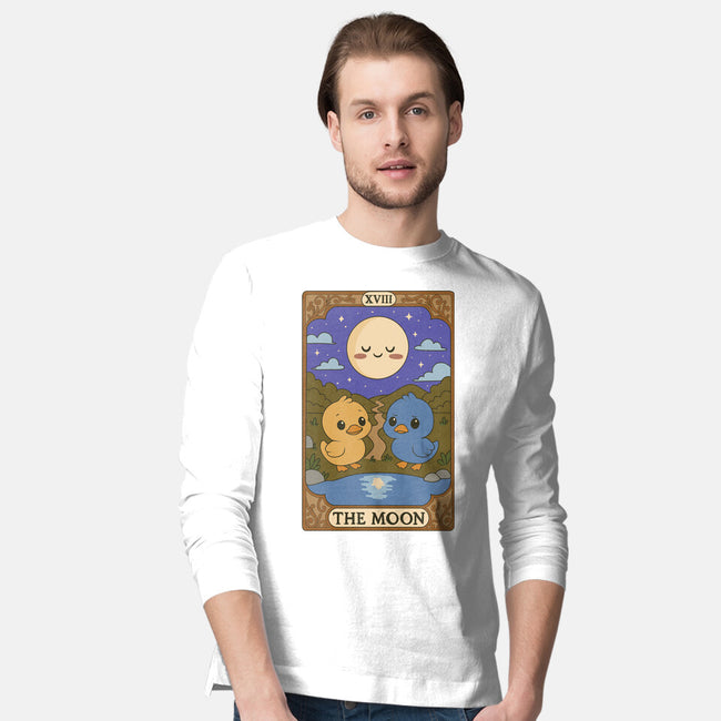 Duck Tarot The Moon-Mens-Long Sleeved-Tee-Loobs