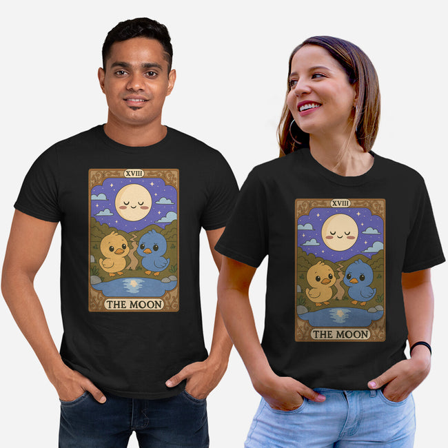 Duck Tarot The Moon-Unisex-Basic-Tee-Loobs