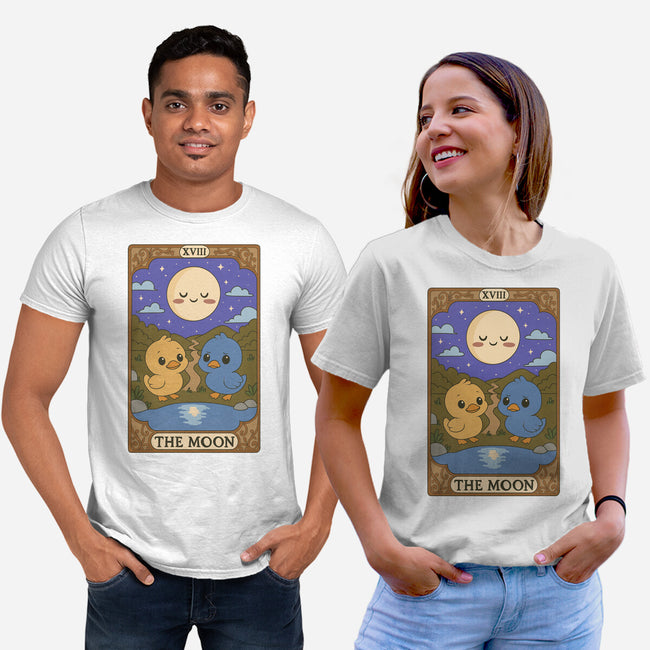 Duck Tarot The Moon-Unisex-Basic-Tee-Loobs