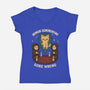 Demon Summoning Gone Wrong-Womens-V-Neck-Tee-Loobs
