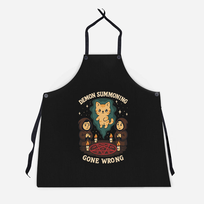 Demon Summoning Gone Wrong-Unisex-Kitchen-Apron-Loobs
