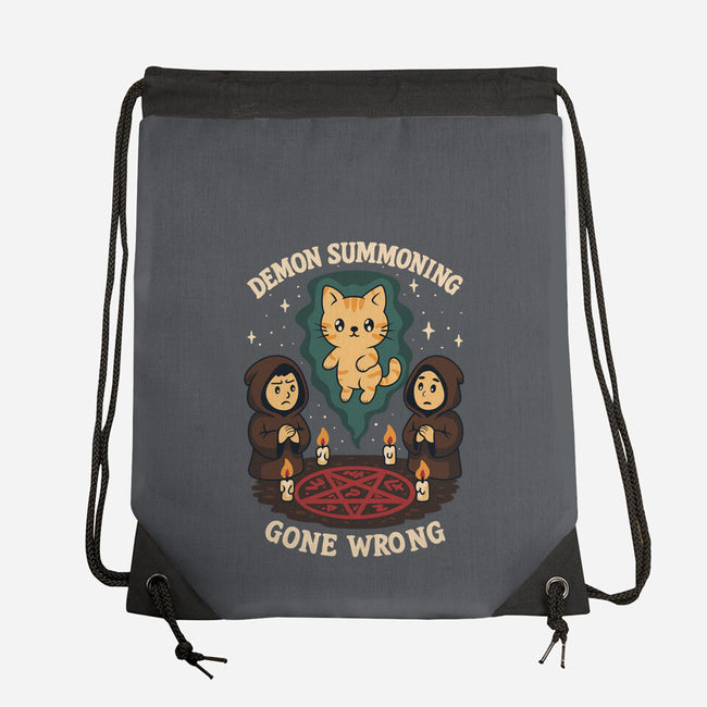 Demon Summoning Gone Wrong-None-Drawstring-Bag-Loobs