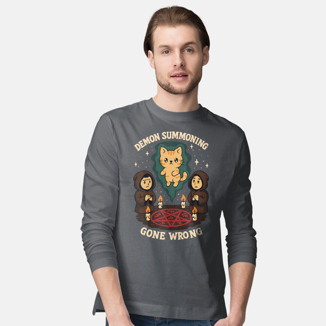 Demon Summoning Gone Wrong-Mens-Long Sleeved-Tee-Loobs