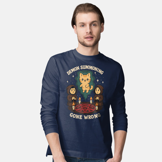 Demon Summoning Gone Wrong-Mens-Long Sleeved-Tee-Loobs