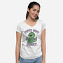Cute But Pretty Deadly-Womens-V-Neck-Tee-Loobs