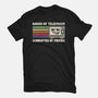 Raised By TV Corrupted By Memes-Womens-Fitted-Tee-sachpica