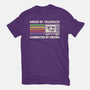 Raised By TV Corrupted By Memes-Womens-Fitted-Tee-sachpica