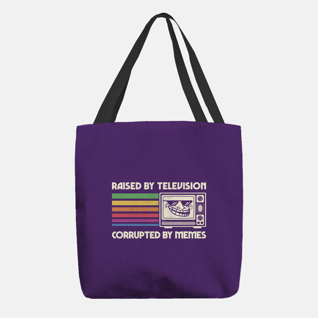 Raised By TV Corrupted By Memes-None-Basic Tote-Bag-sachpica