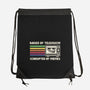 Raised By TV Corrupted By Memes-None-Drawstring-Bag-sachpica
