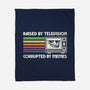 Raised By TV Corrupted By Memes-None-Fleece-Blanket-sachpica