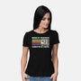 Raised By TV Corrupted By Memes-Womens-Basic-Tee-sachpica