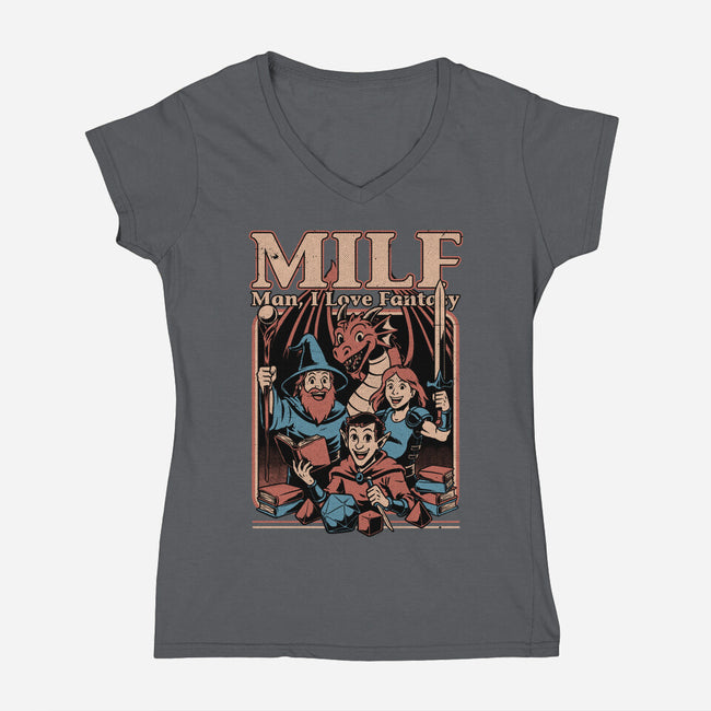 Vintage RPG Crew Joke-Womens-V-Neck-Tee-Studio Mootant