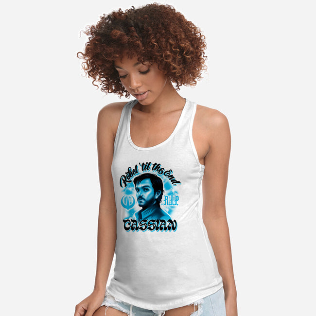 Rebel Til The End-Womens-Racerback-Tank-Wheels