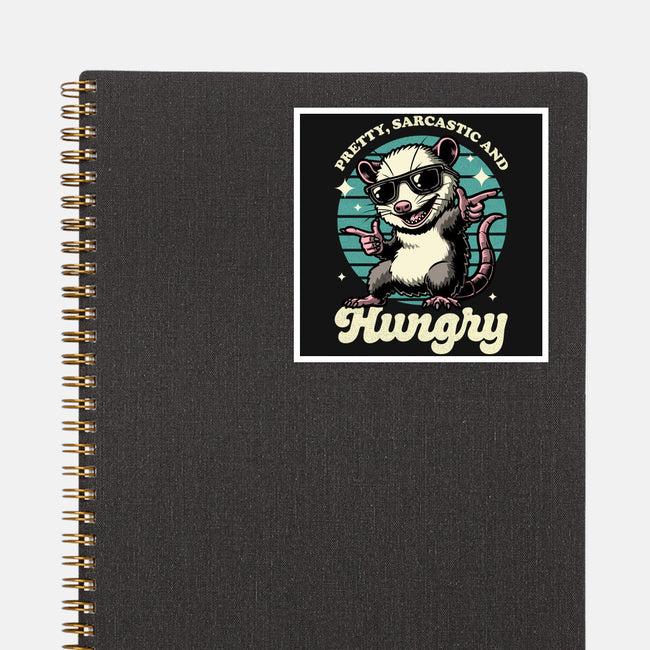 Sarcastic Hungry Possum-None-Glossy-Sticker-Studio Mootant