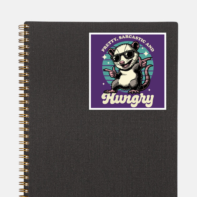 Sarcastic Hungry Possum-None-Glossy-Sticker-Studio Mootant