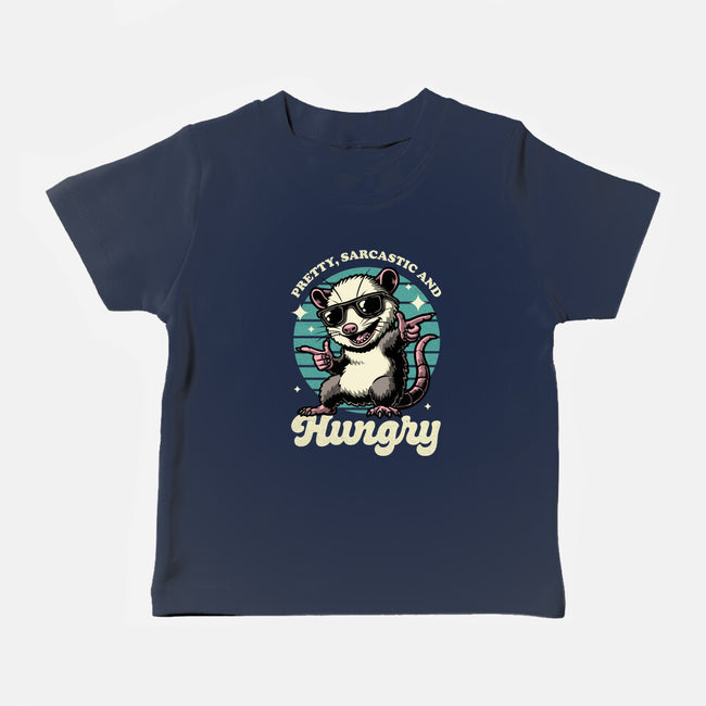Sarcastic Hungry Possum-Baby-Basic-Tee-Studio Mootant
