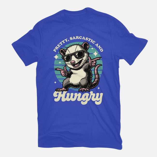 Sarcastic Hungry Possum-Unisex-Basic-Tee-Studio Mootant