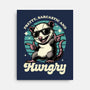 Sarcastic Hungry Possum-None-Stretched-Canvas-Studio Mootant