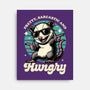 Sarcastic Hungry Possum-None-Stretched-Canvas-Studio Mootant