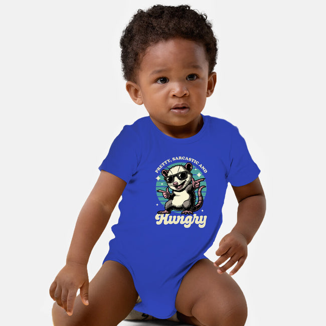 Sarcastic Hungry Possum-Baby-Basic-Onesie-Studio Mootant
