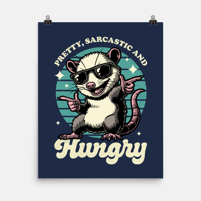 Sarcastic Hungry Possum-None-Matte-Poster-Studio Mootant