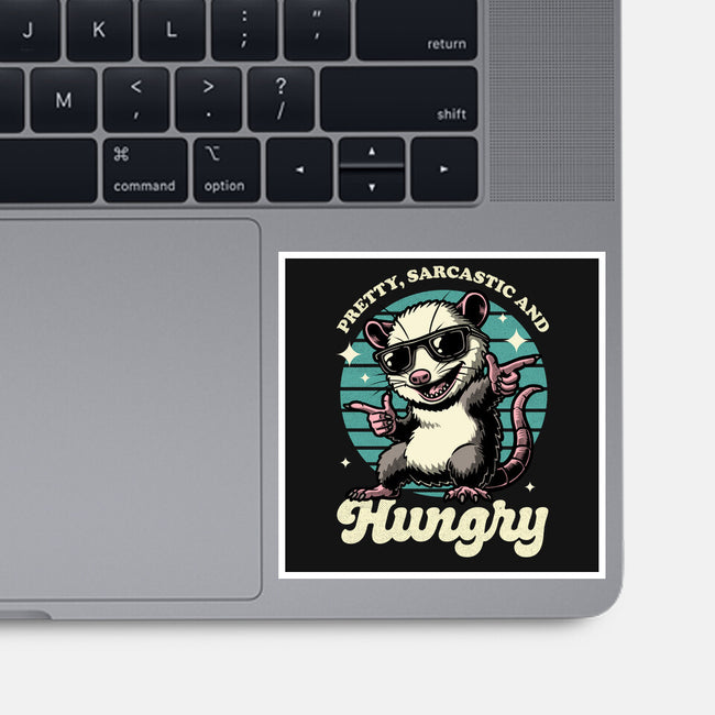 Sarcastic Hungry Possum-None-Glossy-Sticker-Studio Mootant