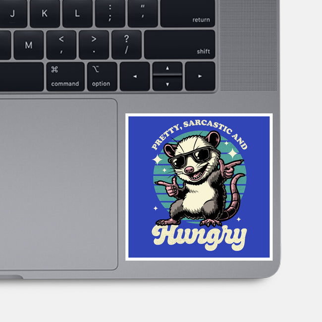 Sarcastic Hungry Possum-None-Glossy-Sticker-Studio Mootant