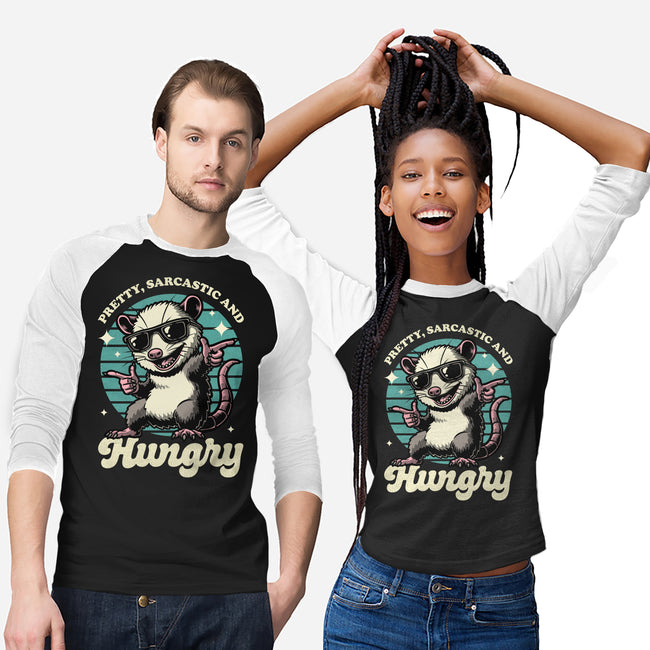 Sarcastic Hungry Possum-Unisex-Baseball-Tee-Studio Mootant