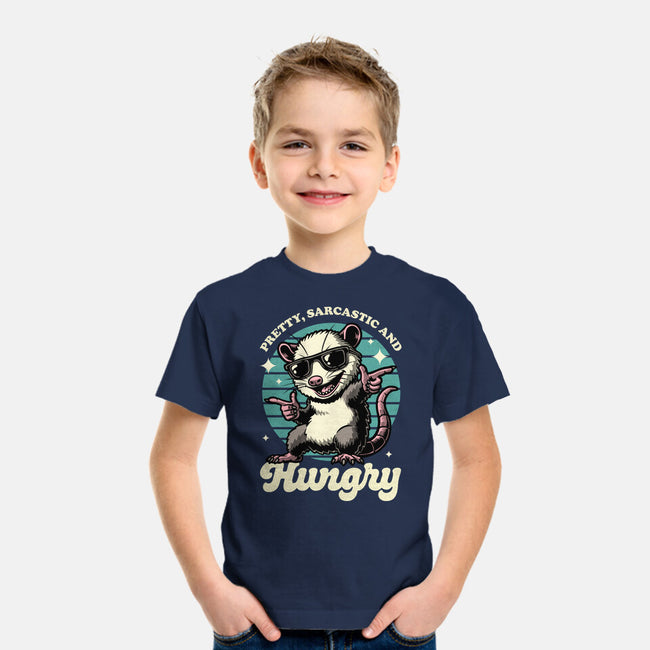 Sarcastic Hungry Possum-Youth-Basic-Tee-Studio Mootant