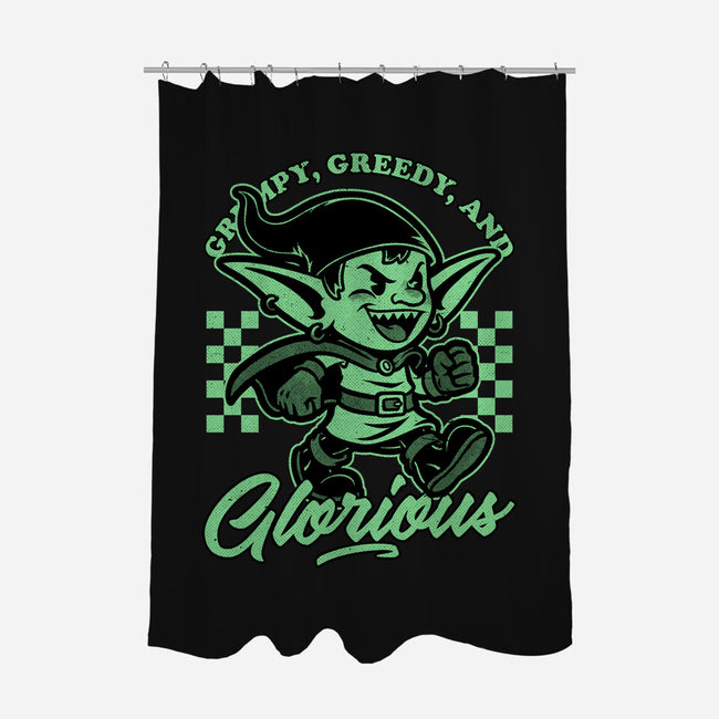 Goblin Dungeon Mascot-None-Polyester-Shower Curtain-Studio Mootant