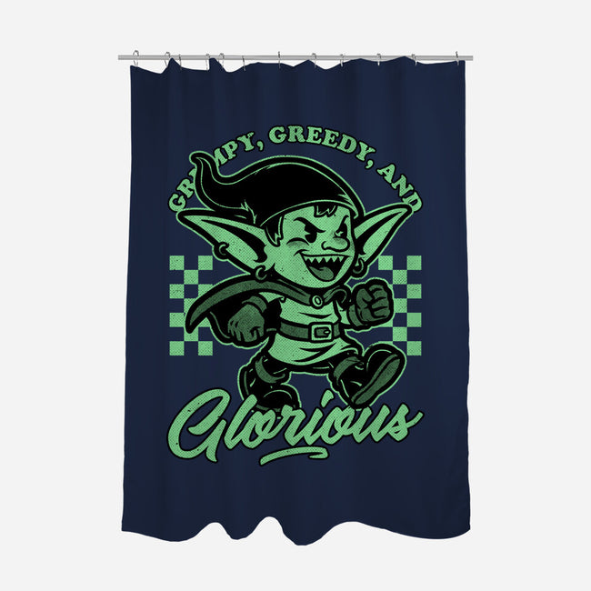 Goblin Dungeon Mascot-None-Polyester-Shower Curtain-Studio Mootant