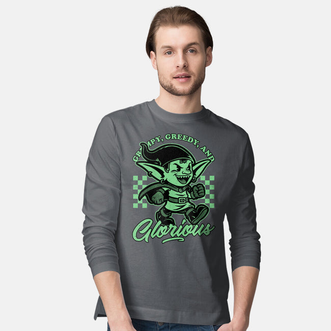 Goblin Dungeon Mascot-Mens-Long Sleeved-Tee-Studio Mootant