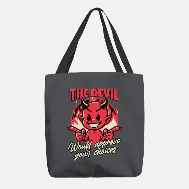 Devil Approves You-None-Basic Tote-Bag-Studio Mootant