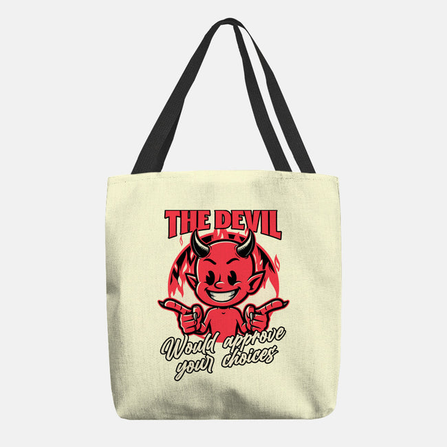 Devil Approves You-None-Basic Tote-Bag-Studio Mootant