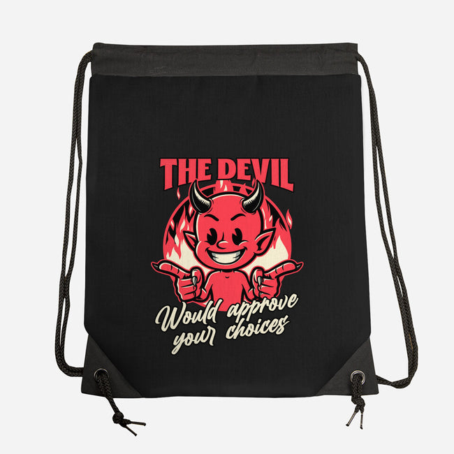 Devil Approves You-None-Drawstring-Bag-Studio Mootant