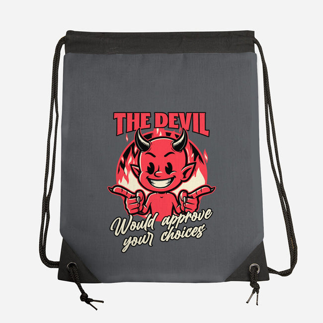 Devil Approves You-None-Drawstring-Bag-Studio Mootant
