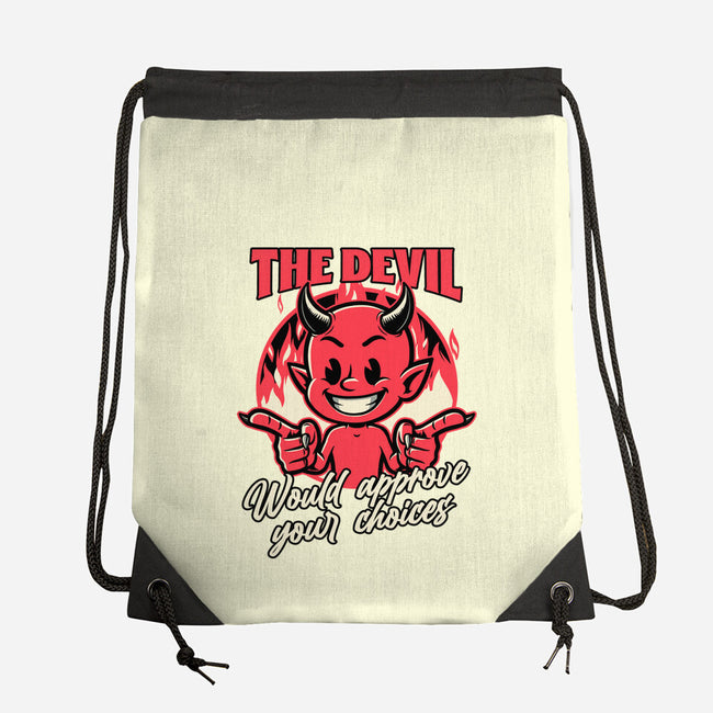 Devil Approves You-None-Drawstring-Bag-Studio Mootant