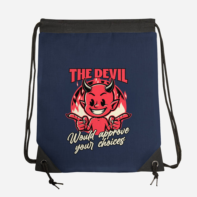 Devil Approves You-None-Drawstring-Bag-Studio Mootant