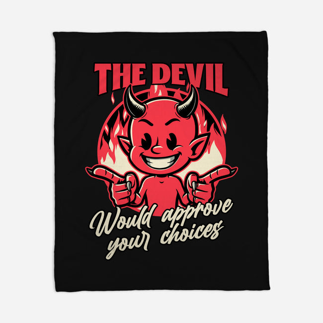 Devil Approves You-None-Fleece-Blanket-Studio Mootant