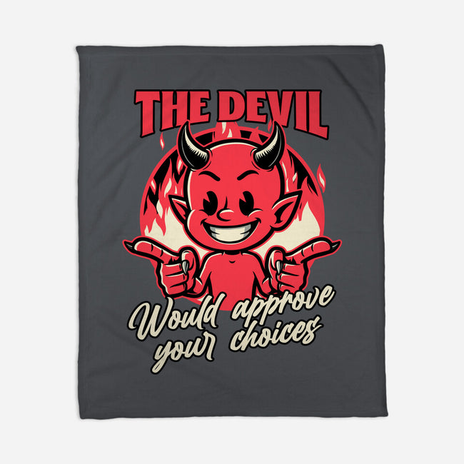 Devil Approves You-None-Fleece-Blanket-Studio Mootant