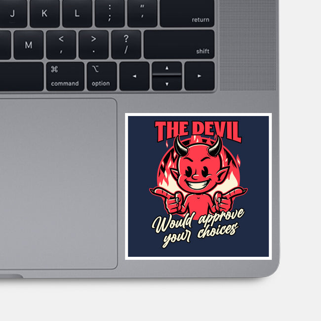 Devil Approves You-None-Glossy-Sticker-Studio Mootant