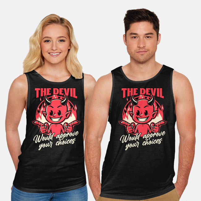Devil Approves You-Unisex-Basic-Tank-Studio Mootant