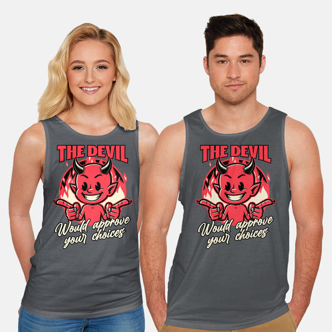 Devil Approves You-Unisex-Basic-Tank-Studio Mootant