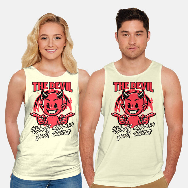 Devil Approves You-Unisex-Basic-Tank-Studio Mootant