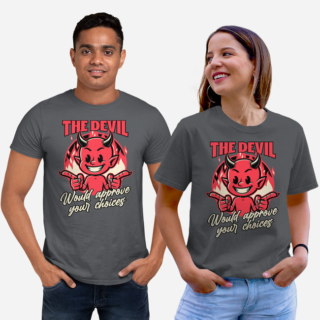 Devil Approves You-Unisex-Basic-Tee-Studio Mootant